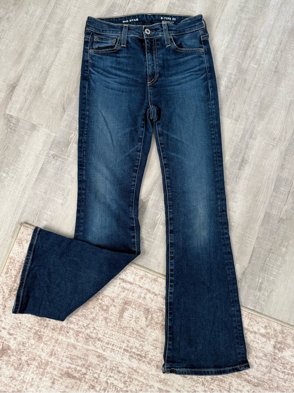 Big Star B-Type 03, Indigo Wash Bootcut Jeans, women’s 25/2